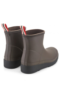 Hunter Play Short Rain Boot in Dark Brown