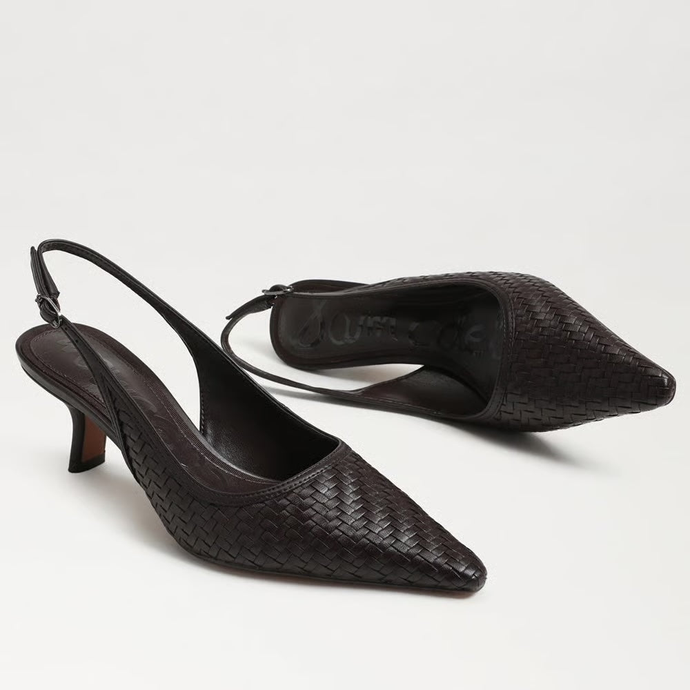 Sam Edelman Bianka Weave Slingback Pump – Cafe Noir
