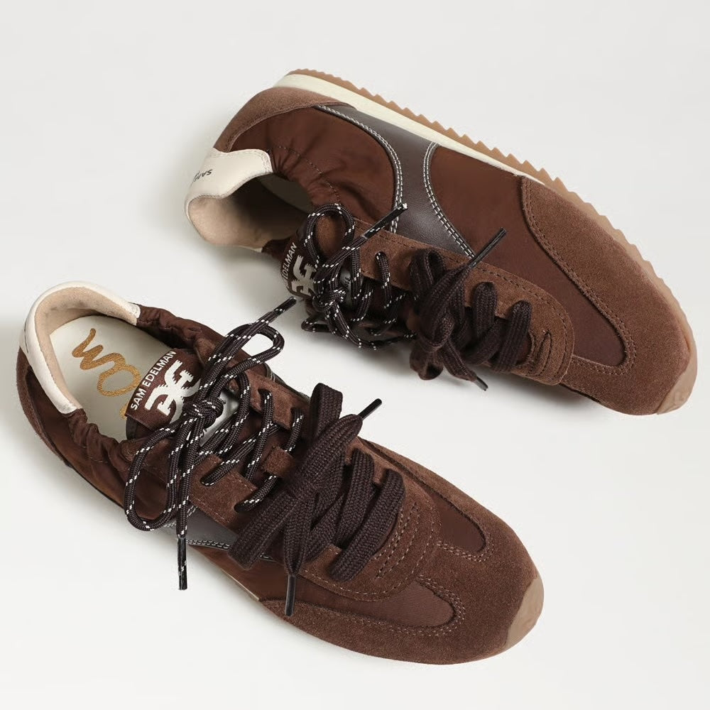 Sam Edelman Ivanna Lace-Up Sneaker – Java Brown